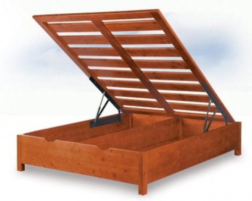 Letto contenitore con funzione di sollevamento. Letto Legno 160X190 . Letto Contenitore Legno Massello Letti Contenitore Giroletto E Sommier Letti Contenitore Giroletto Vendita Materassi Online Materassi Dorelan Memory Foam Showroom Del Materasso Roma