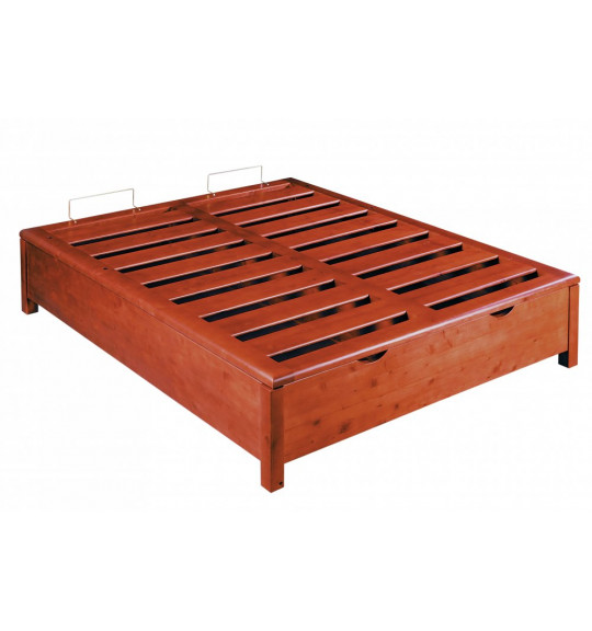 LETTO CONTENITORE IN LEGNO MASSELLO - VARI COLORI
