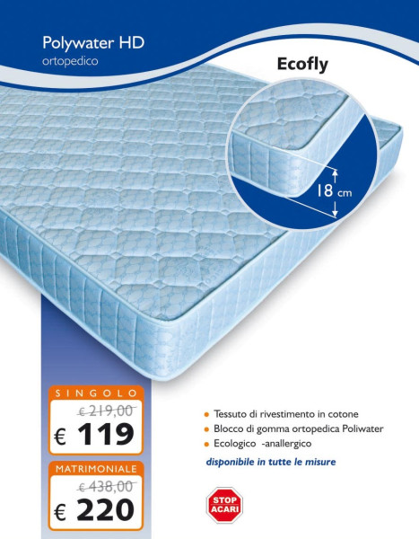 Materasso in polywater hd modello ecofly alto 18 tutte le misure ... Scelta materasso matrimoniale