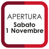 SABATO 1 NOVEMBRE APERTI DALLE 10:00 ALLE 18:00